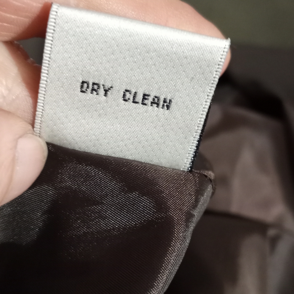 TALBOTS Silk Brown & Black Animal Print (tiger/zebra) Dress, sz 10 - Picture 4 of 5